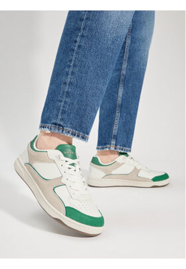 Pepe Jeans Sneakersy Kore Evolution M PMS00015 Zielony. Kolor: zielony. Materiał: skóra