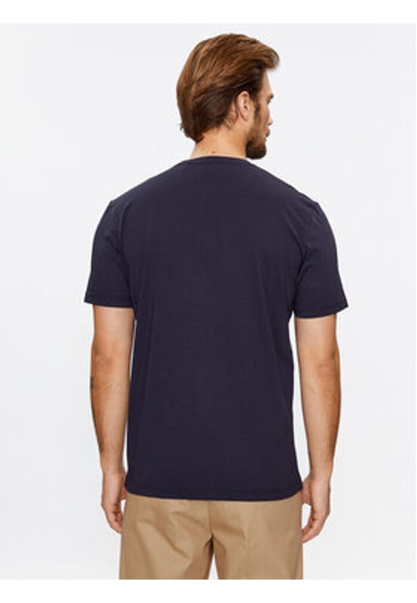 GANT - Gant T-Shirt Reg Archive Shield Ss 2003199 Granatowy Regular Fit. Kolor: niebieski. Materiał: bawełna