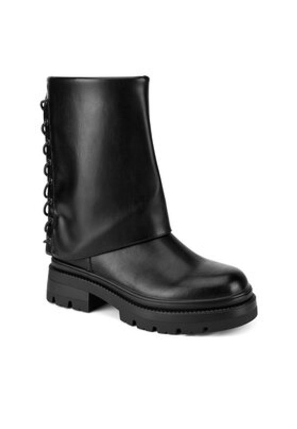 Jenny Fairy Botki WFA2875-3 Czarny. Kolor: czarny. Materiał: skóra