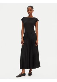 TOMMY HILFIGER - Tommy Hilfiger Sukienka codzienna WW0WW44491 Czarny Regular Fit. Okazja: na co dzień. Kolor: czarny. Materiał: syntetyk. Typ sukienki: proste. Styl: casual #1