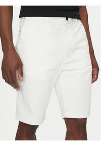 Hugo - HUGO Szorty materiałowe Darik 50505857 Biały Regular Fit. Kolor: biały. Materiał: syntetyk, bawełna #5