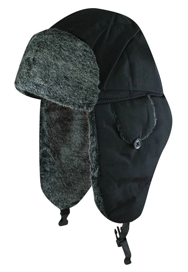 Czarna czapka elegancka, na zimę