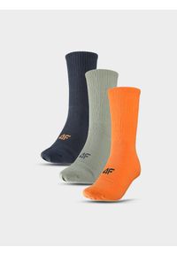 4f - 4F Skarpetki casual za kostkę (3-pack) uniseks - multikolor 35-38. Kolor: wielokolorowy. Materiał: włókno, materiał, poliamid, bawełna