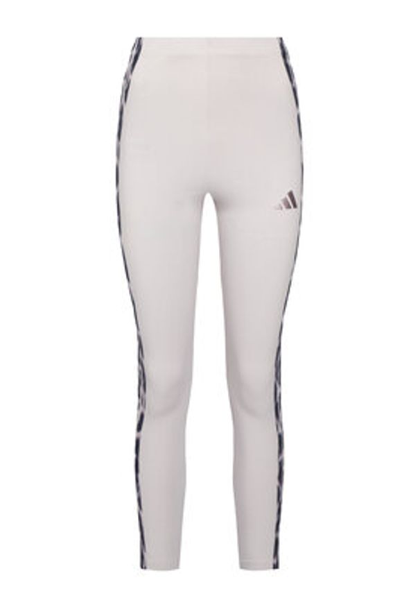 Adidas - adidas Legginsy Seasonal Essentials Leopard Print KC3883 Fioletowy Slim Fit. Kolor: fioletowy. Materiał: bawełna. Wzór: nadruk