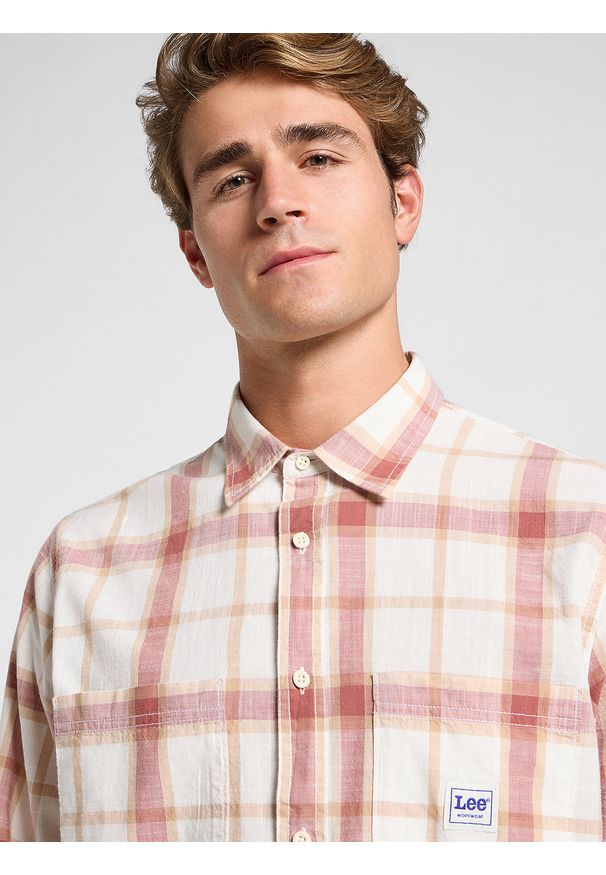 Lee - LEE MĘSKA KOSZULA LEE WORKWEAR SHIRT 2_0 REDWOOD 112364151