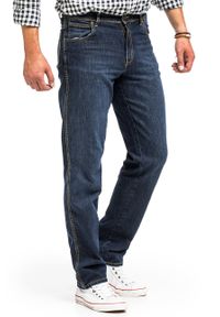 Wrangler - WRANGLER REGULAR FIT MĘSKIE SPODNIE JEANSOWE DARK USED W10I22H10 112125986 #8