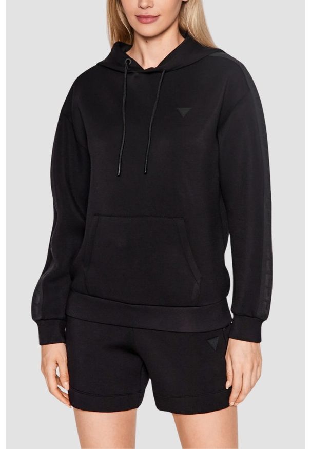 Guess - GUESS Czarna bluza damska Brenda, Rozmiar L. Kolor: czarny