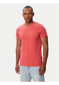 Tommy Jeans T-Shirt DM0DM04411 Czerwony Slim Fit. Kolor: czerwony. Materiał: bawełna #1