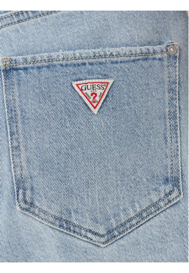Guess Szorty jeansowe W5GD1A D4K30 Niebieski Regular Fit. Kolor: niebieski. Materiał: bawełna