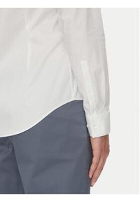 Calvin Klein Koszula LV019EU005 Biały Slim Fit. Kolor: biały. Materiał: bawełna