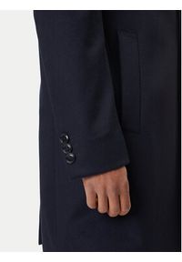 BOSS Płaszcz wełniany Hyde 50549187 Granatowy Slim Fit. Kolor: niebieski. Materiał: wełna #7