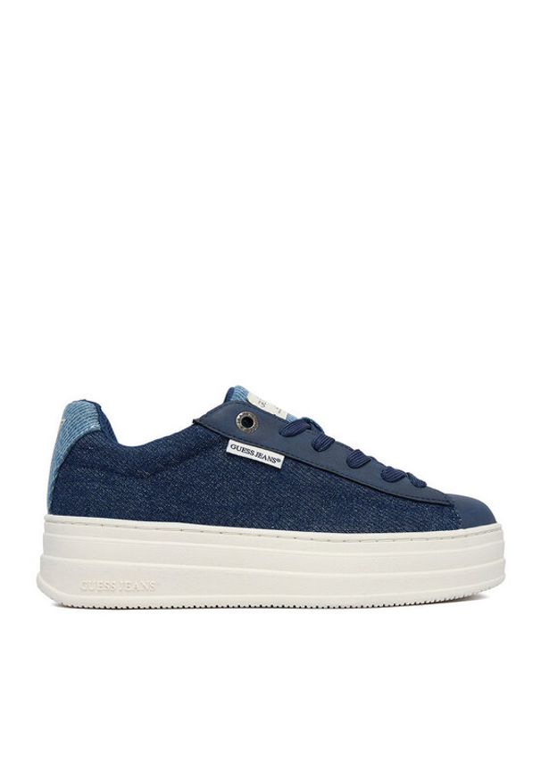 Guess Jeans Sneakersy WBEO-GSJ0917 Niebieski. Kolor: niebieski. Materiał: materiał