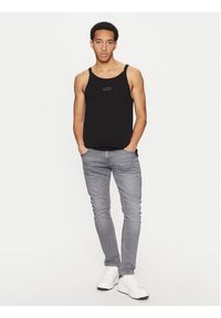 Versace Jeans Couture T-Shirt 78GAH614 Czarny Regular Fit. Kolor: czarny. Materiał: bawełna #4