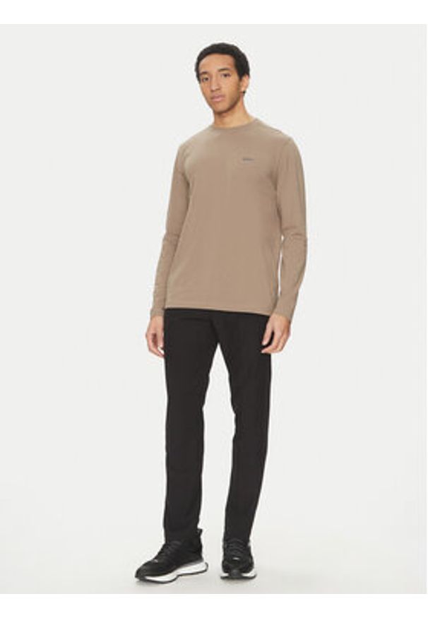 BOSS Longsleeve 50506365 Beżowy Regular Fit. Kolor: beżowy. Materiał: bawełna. Długość rękawa: długi rękaw