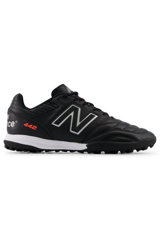 Turfy męskie New Balance 442 PRO TF V2 MS41TBK2 – czarne. Okazja: na co dzień. Kolor: czarny. Materiał: materiał, skóra, syntetyk, guma. Szerokość cholewki: normalna. Sport: fitness, bieganie