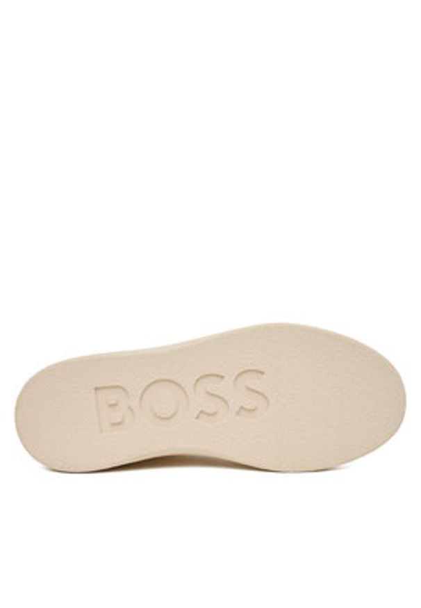 BOSS Sneakersy Everlynn 50563441 Biały. Kolor: biały. Materiał: skóra