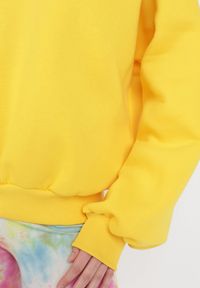 Born2be - Żółta Bluza Adrassa. Kolor: żółty. Materiał: tkanina, polar. Długość: długie. Wzór: gładki. Sezon: lato #4