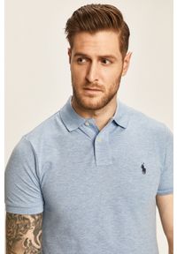 Polo Ralph Lauren - Polo 710548797013. Okazja: na co dzień. Typ kołnierza: polo. Kolor: niebieski. Materiał: dzianina. Długość: krótkie. Styl: casual #1