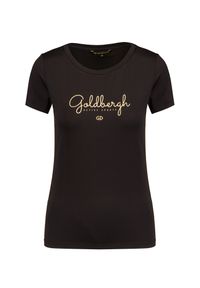 Goldbergh - T-shirt GOLDBERGH LUZ. Materiał: materiał, włókno, jersey, dresówka. Wzór: napisy