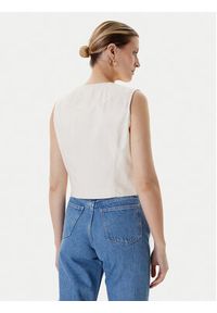 Guess Kamizelka W5YH51 WH5N2 Écru Regular Fit. Materiał: wiskoza