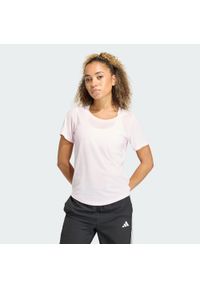 Adidas - Koszulka Workout Essentials Scoop Neck. Kolor: różowy. Technologia: ClimaCool (Adidas). Sport: fitness #1