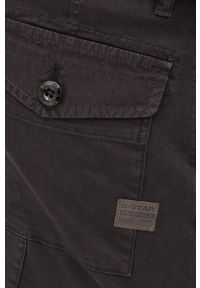 G-Star RAW - G-Star Raw spodnie męskie kolor czarny w fasonie cargo. Kolor: czarny. Materiał: tkanina