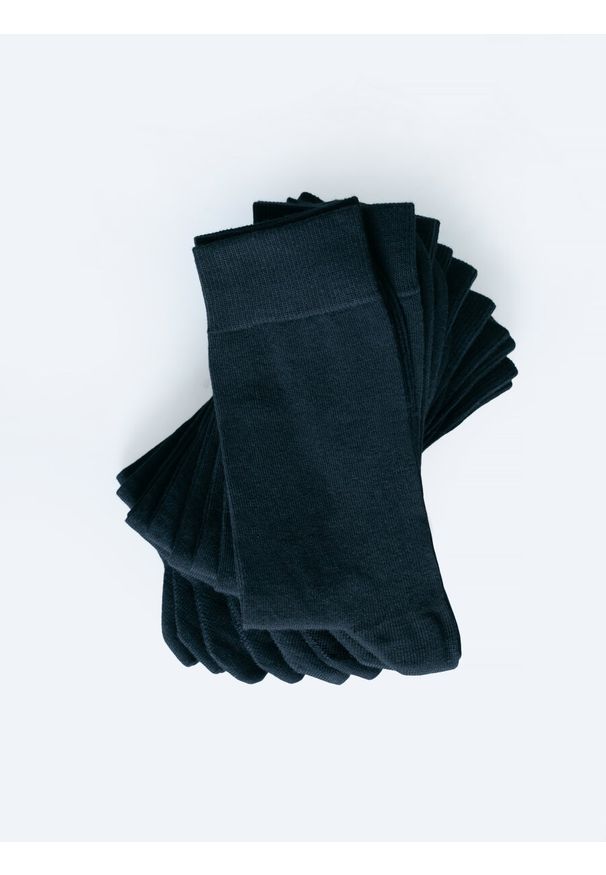 Big-Star - Skarpety męskie bawełniane ośmiopak Longi 906. Kolor: czarny. Materiał: bawełna