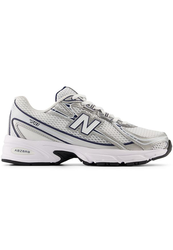 Buty unisex New Balance U740WN2 – białe. Kolor: biały. Materiał: materiał, syntetyk. Szerokość cholewki: normalna. Sezon: lato. Sport: turystyka piesza
