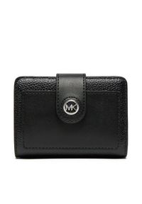 MICHAEL Michael Kors Duży Portfel Damski 32H3S0KD5L Czarny. Kolor: czarny. Materiał: skóra