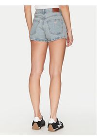 Guess Szorty jeansowe W5GD0Y D5O14 Niebieski Regular Fit. Kolor: niebieski. Materiał: bawełna