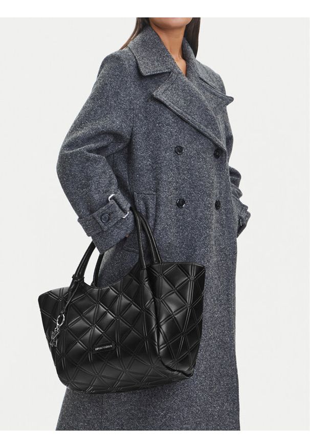 Emporio Armani Torebka EW001009 AF17630 UC001 Czarny. Kolor: czarny. Materiał: skórzane