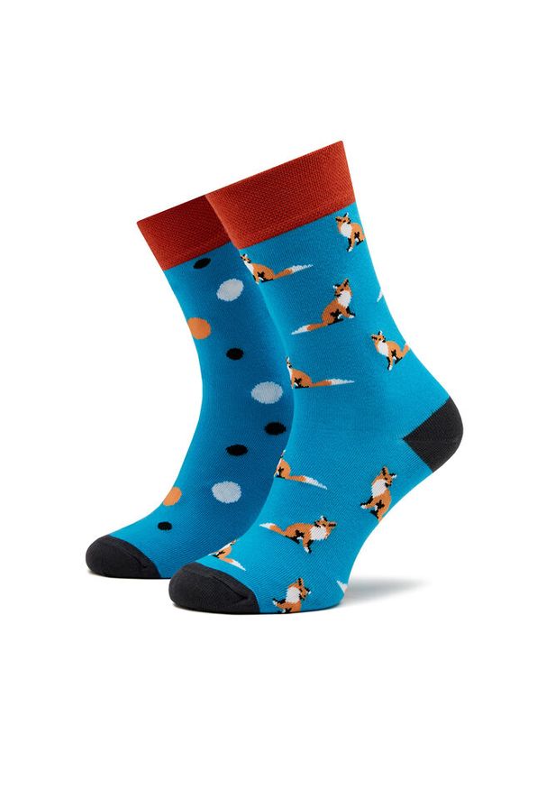 Skarpety wysokie unisex Funny Socks. Kolor: niebieski