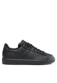Adidas - adidas Sneakersy Grand Court Cloudfoam GW9198 Czarny. Kolor: czarny. Materiał: skóra. Model: Adidas Cloudfoam #1