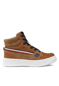 TOMMY HILFIGER - Sneakersy Tommy Hilfiger. Kolor: brązowy