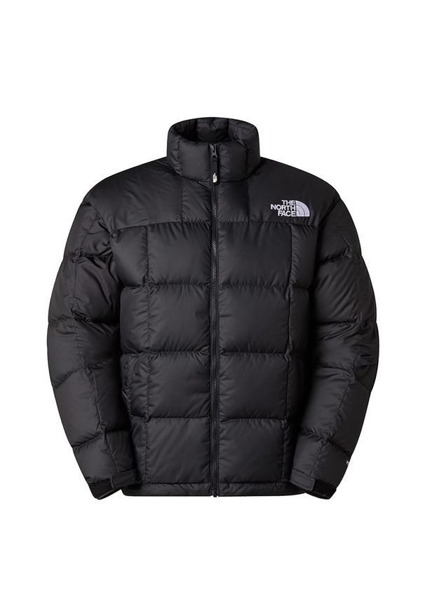 Kurtka męska The North Face Lhotse 0A3Y23GOE1 - czarna. Kolor: czarny. Materiał: poliester, puch. Wzór: aplikacja