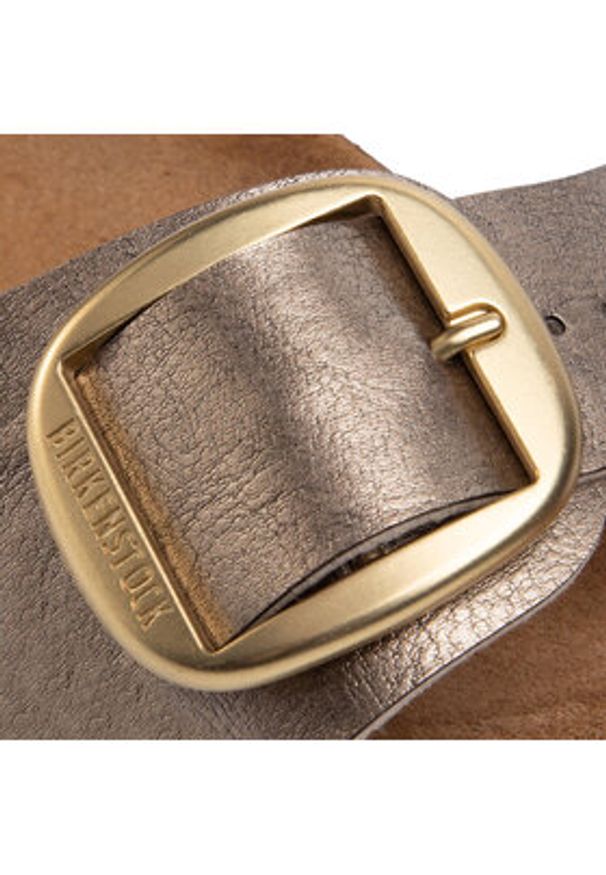 Birkenstock Klapki Madrid Big Buckle 1016237 Brązowy. Kolor: brązowy. Materiał: skóra