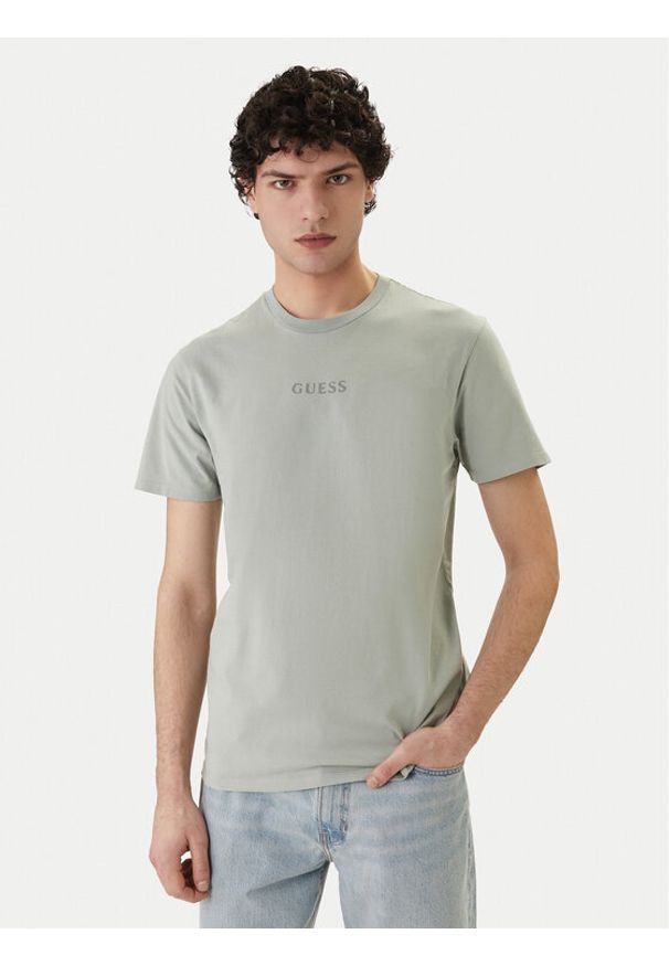 Guess T-Shirt M6GI27 K3249 Zielony Regular Fit. Kolor: zielony. Materiał: bawełna