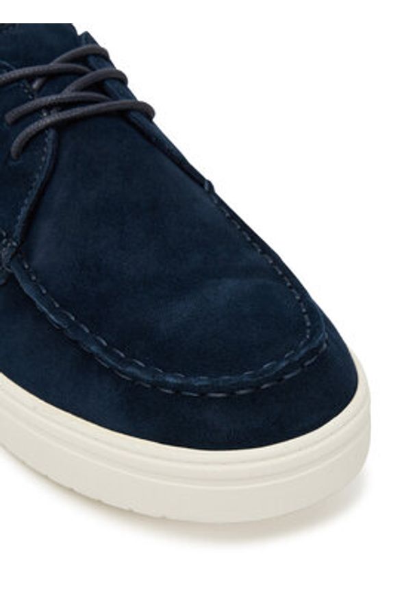 TOMMY HILFIGER - Tommy Hilfiger Półbuty Casual Suede Stitch Toe Hybrid FM0FM05707 Granatowy. Okazja: na co dzień. Kolor: niebieski. Materiał: skóra, zamsz. Styl: casual