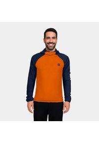 Bluza Primaloft męska Alpinus Eio. Kolor: pomarańczowy, niebieski, wielokolorowy. Materiał: polar. Technologia: Primaloft. Sport: turystyka piesza