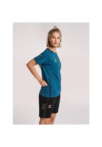 Koszulka damska Hummel Cima Xk. Kolor: niebieski. Materiał: materiał. Wzór: nadruk. Sport: fitness #2