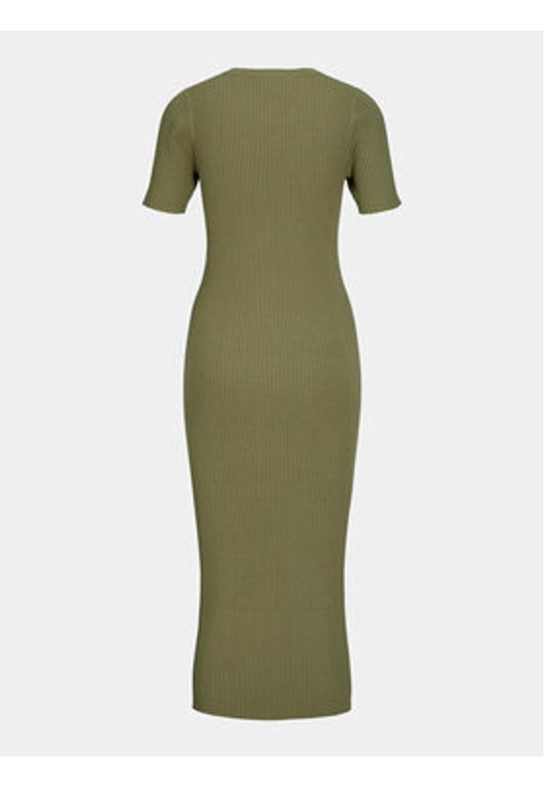 JJXX Sukienka dzianinowa Ellie 12254342 Zielony Slim Fit. Kolor: zielony. Materiał: wiskoza