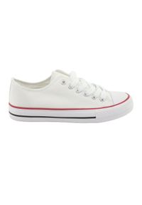 Białe Trampki Atletico CNSD-1 white. Kolor: biały. Materiał: materiał. Styl: elegancki #7