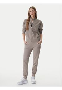 EA7 Emporio Armani Bluza 7W000457 AF13135 Brązowy Regular Fit. Kolor: brązowy. Materiał: bawełna #4