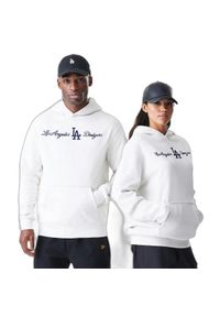 New Era - Bluza z kapturem Dodgers MLB Script Graphic. Typ kołnierza: kaptur. Kolor: biały #1