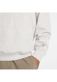 Bluza męska New Balance MT53925AHH – szara. Typ kołnierza: kaptur. Kolor: szary. Materiał: bawełna, dresówka, materiał. Wzór: aplikacja #6