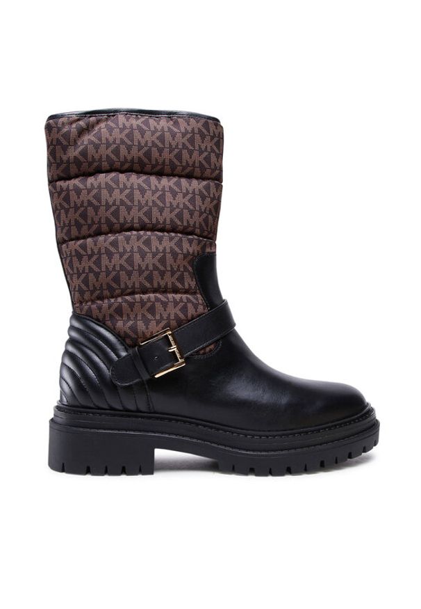 MICHAEL Michael Kors Botki Layton Bootie 40F2LTFE5Y Czarny. Kolor: czarny. Materiał: skóra