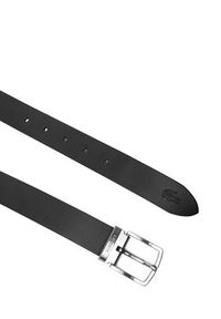 Lacoste Pasek Męski RC4060 Czarny. Kolor: czarny. Materiał: skóra