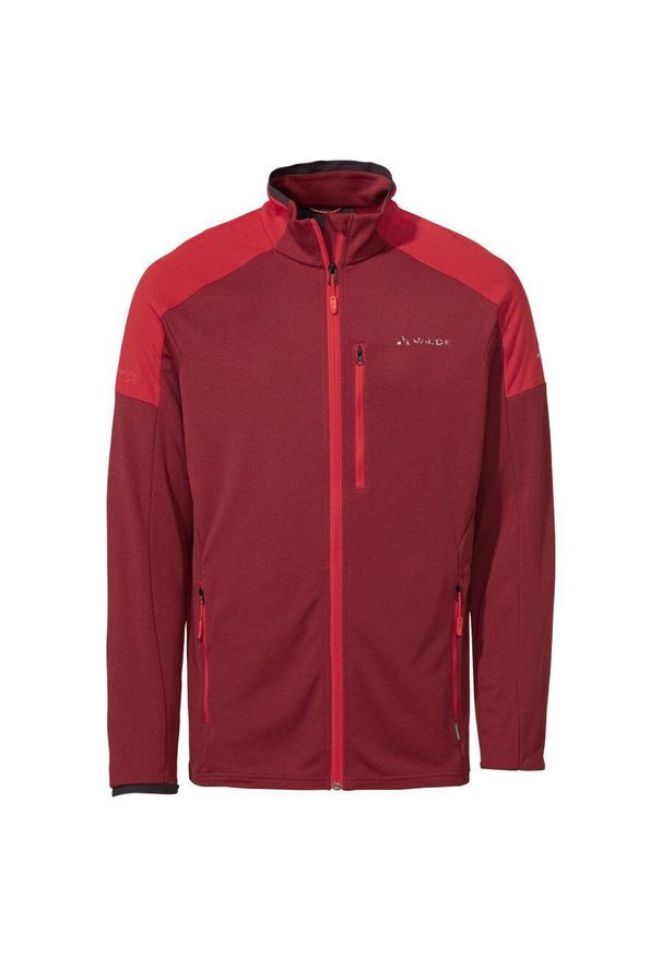 Bluza polarowa męska Vaude Elope Fleece Jacket II. Kolor: czerwony, wielokolorowy, różowy. Materiał: polar. Sport: turystyka piesza