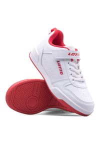 Buty sportowe dziecięce LOTTO TOCO BC sneakersy. Kolor: biały, czerwony, wielokolorowy #2