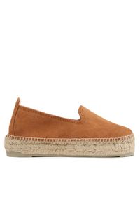 Manebi Espadryle Double Sole Espadrilles R 3.9 D0 Brązowy. Kolor: brązowy. Materiał: skóra, zamsz